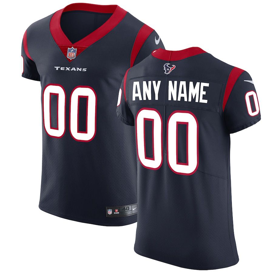 Men Houston Texans Nike Navy Vapor Untouchable Elite Custom NFL Jersey->houston texans->NFL Jersey